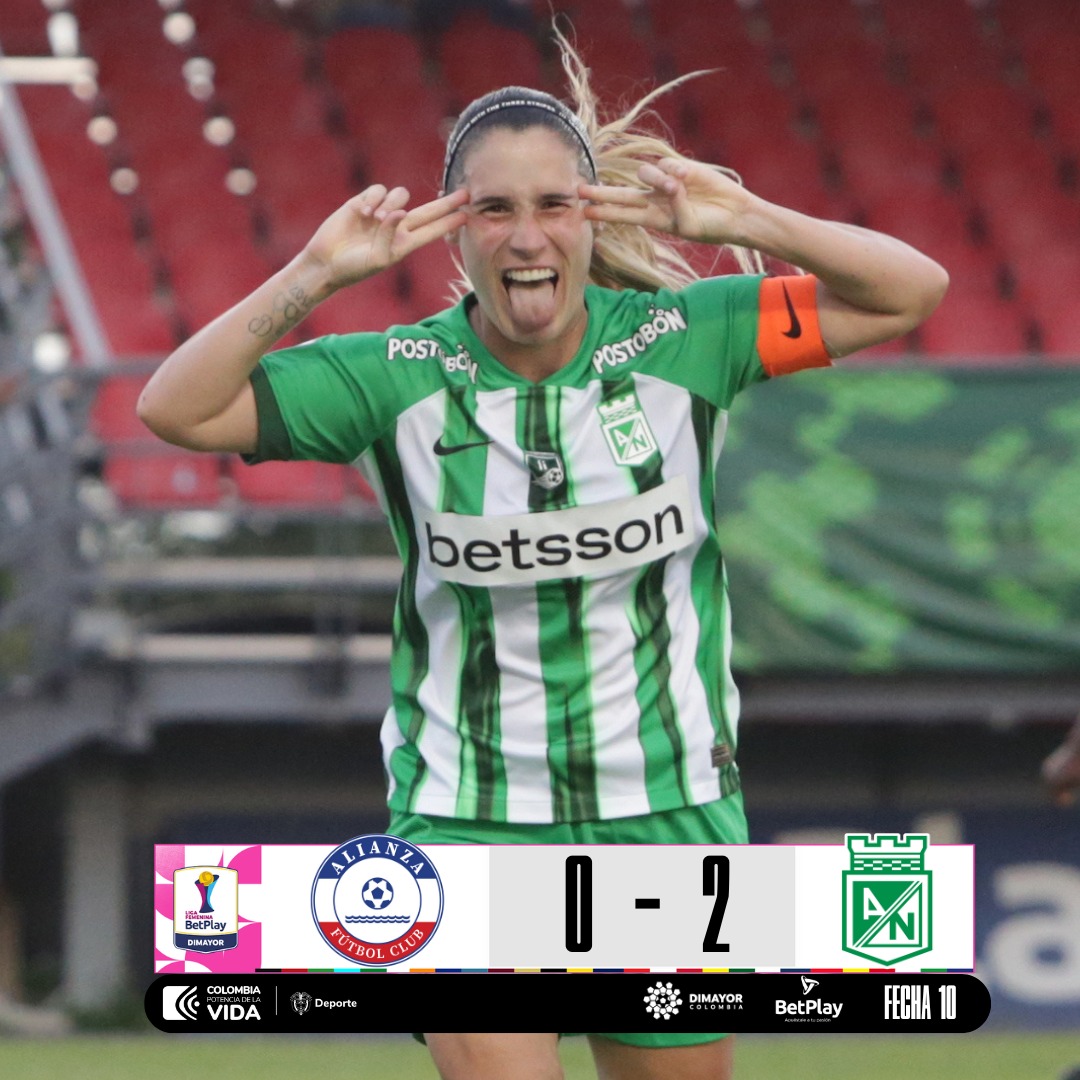 Alianza VS Atlético Nacional 10ma. Fecha Liga Femenina 2024 Colombia 2