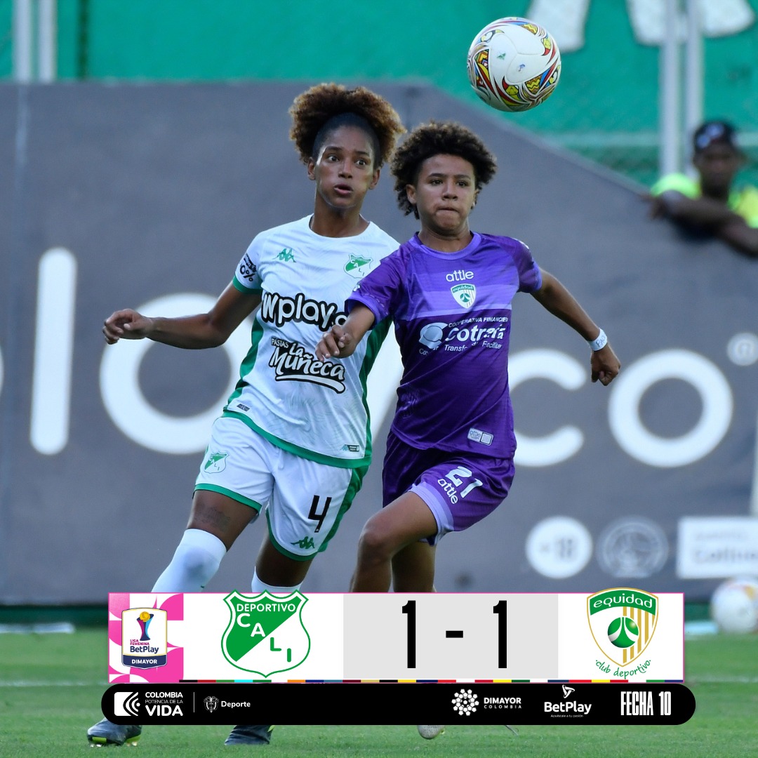 Deportivo Cali VS Equidad 10ma. Fecha Liga Femenina 2024 Colombia 1