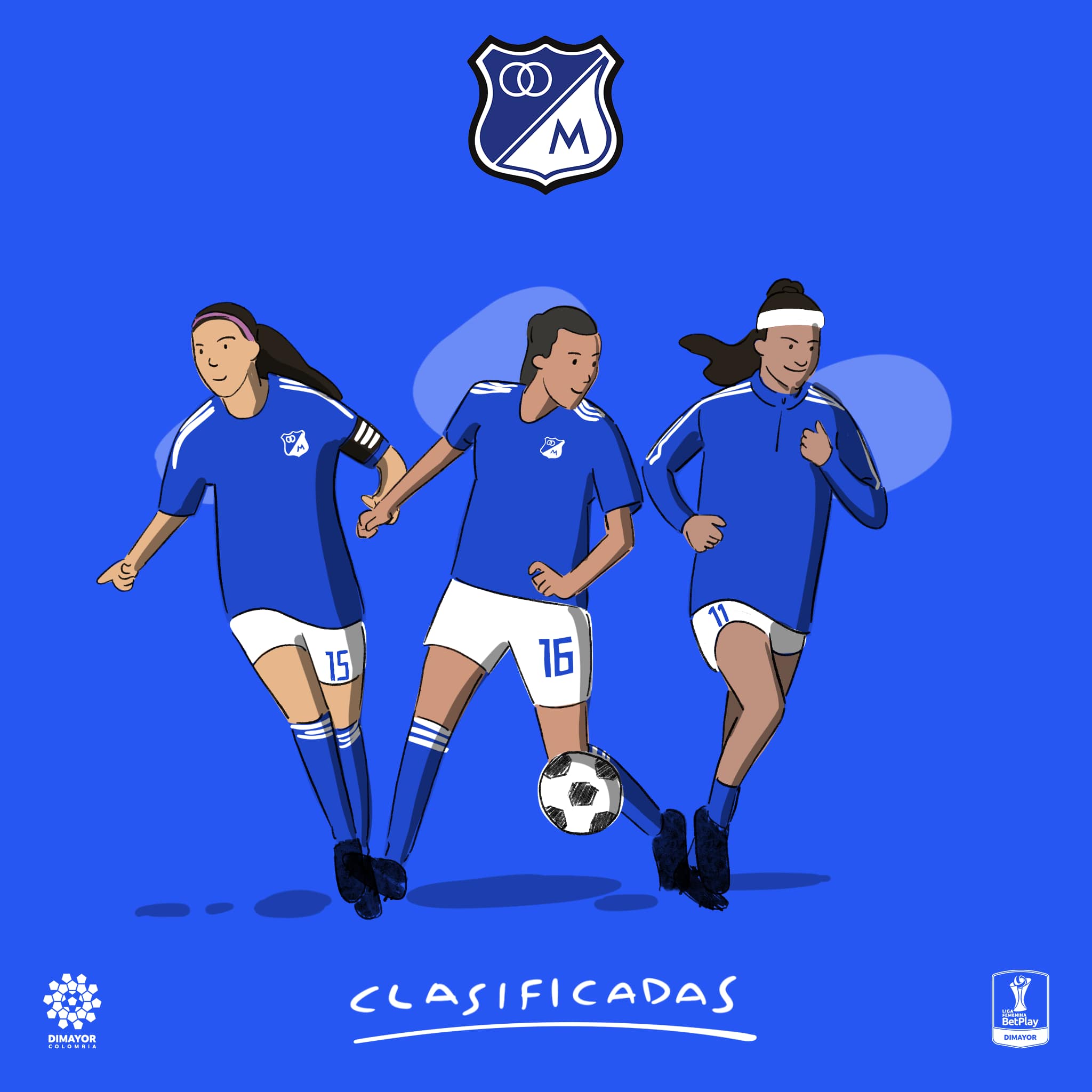 Millonarios clasificado Cuadrangulares Liga Femenina Betplay 2024